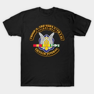 Troop A, 3rd Sqdn 17th Cavalry w SVC Ribbon T-Shirt